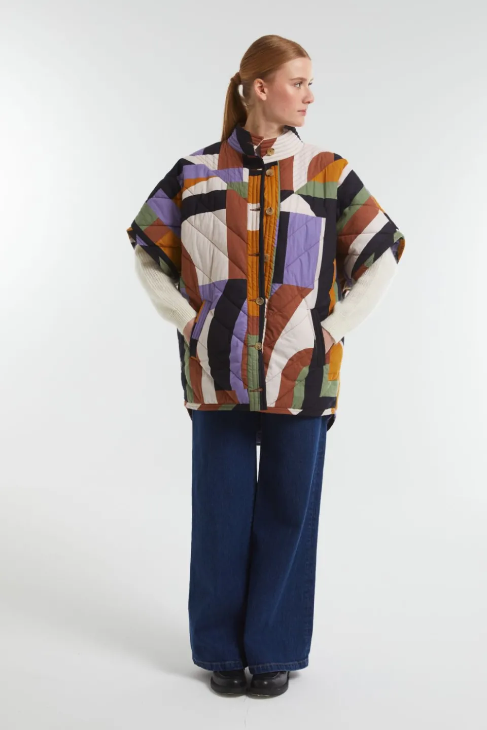 Online Mapoésie Manteau Erin Supersonic Brun Violet