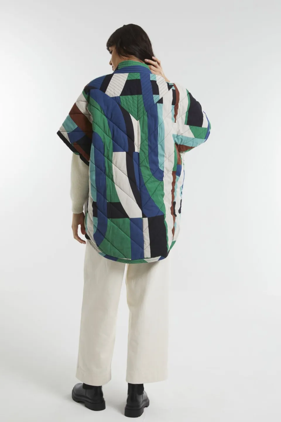 Sale Mapoésie Manteau Erin Supersonic Bleu Vert