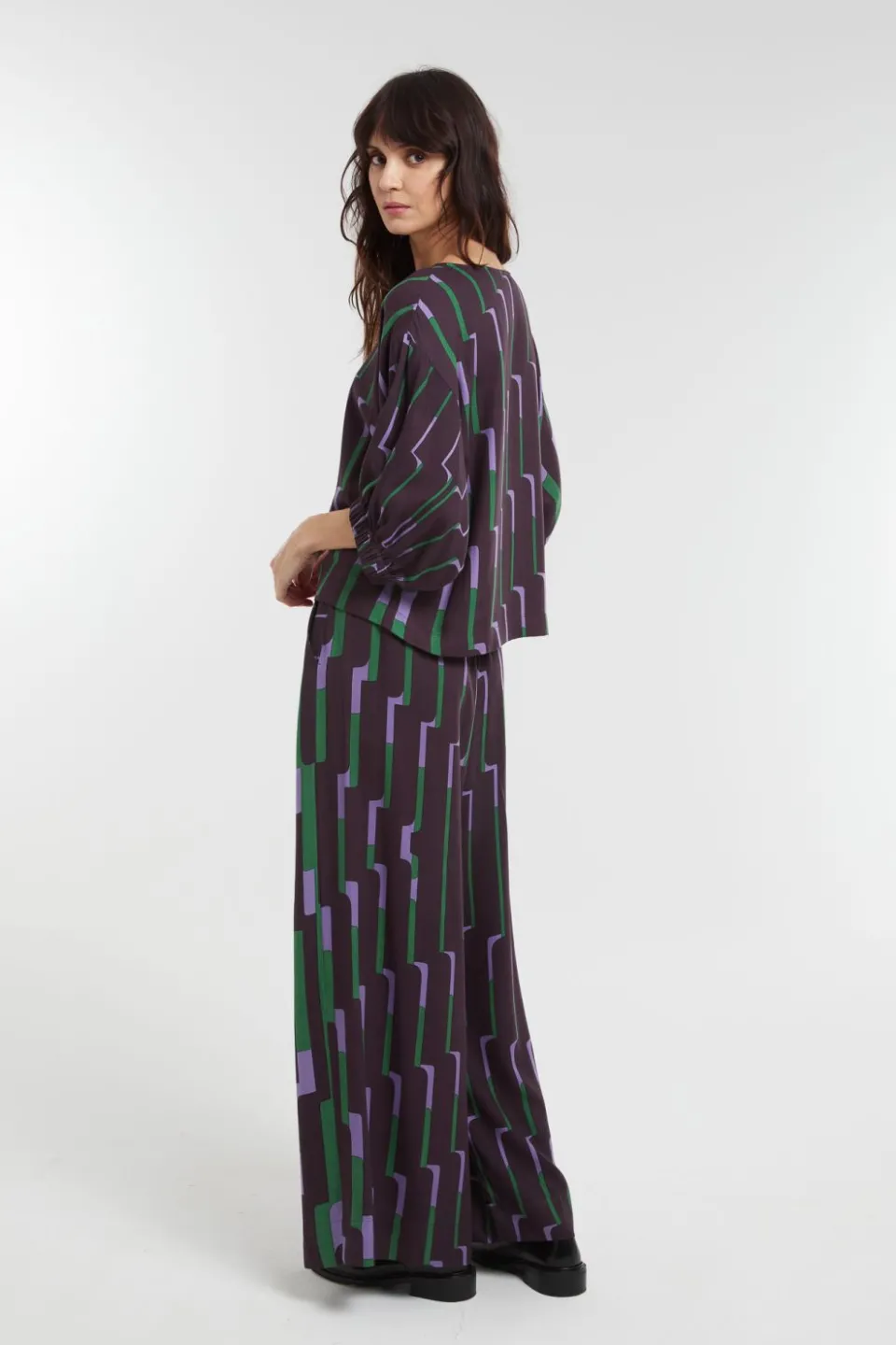 New Mapoésie Pantalon Penelope Celeste Vert