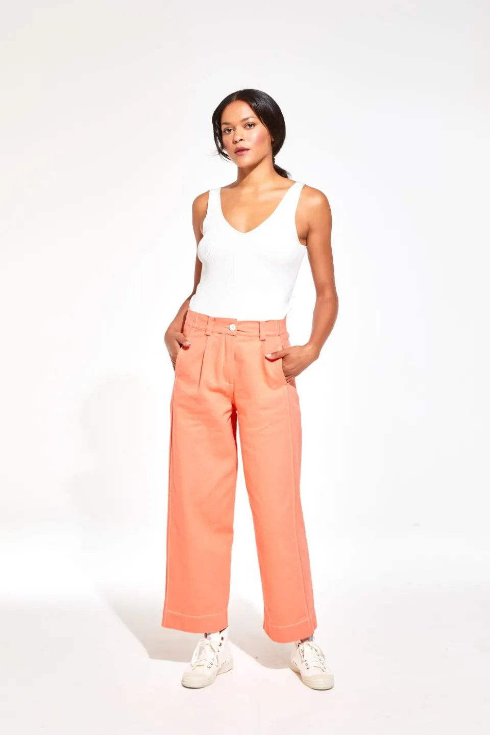 Outlet Mapoésie Pantalon Victor Dune Corail