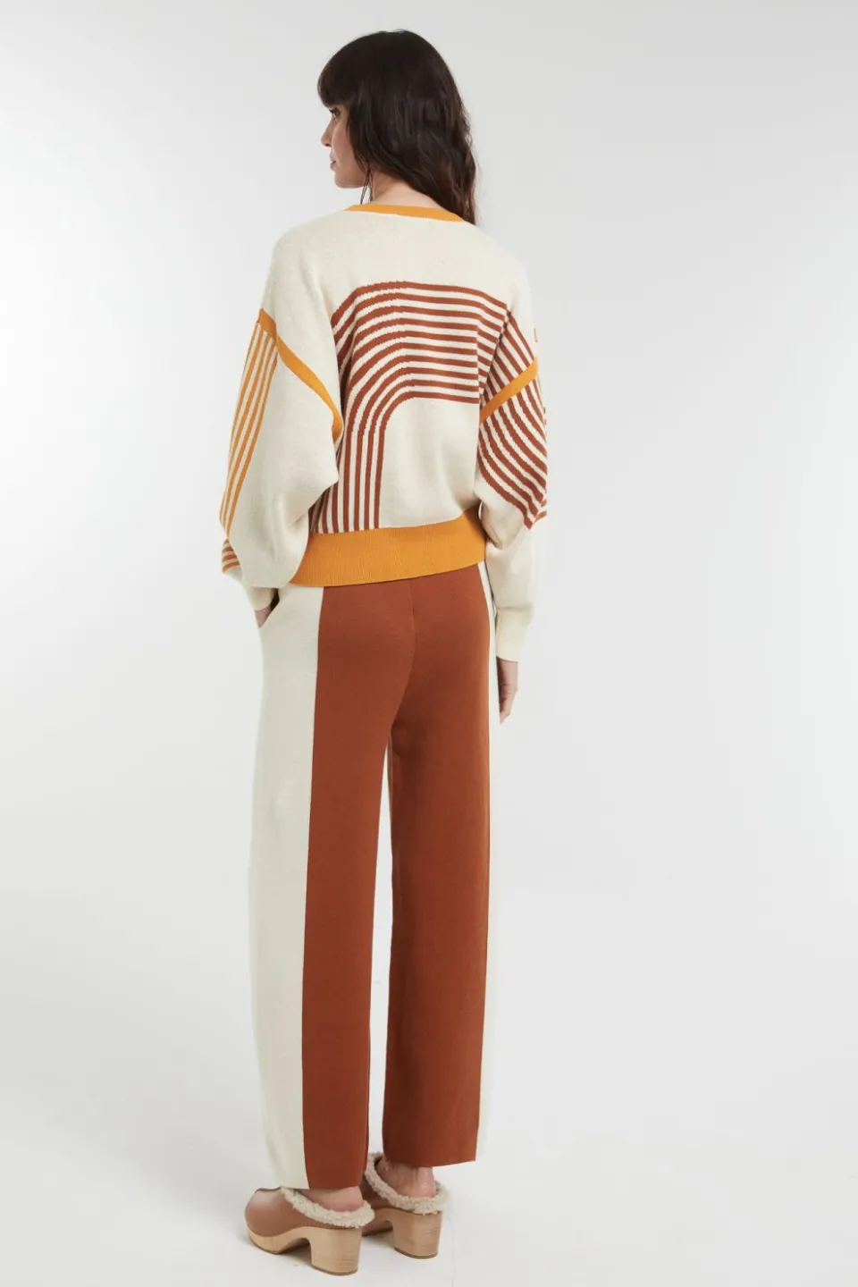 Outlet Mapoésie Pull Axel Zen Ecru Caramel