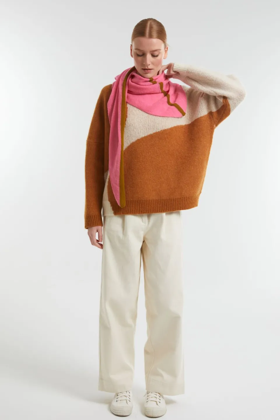 Clearance Mapoésie Pull Nina Balloon Caramel