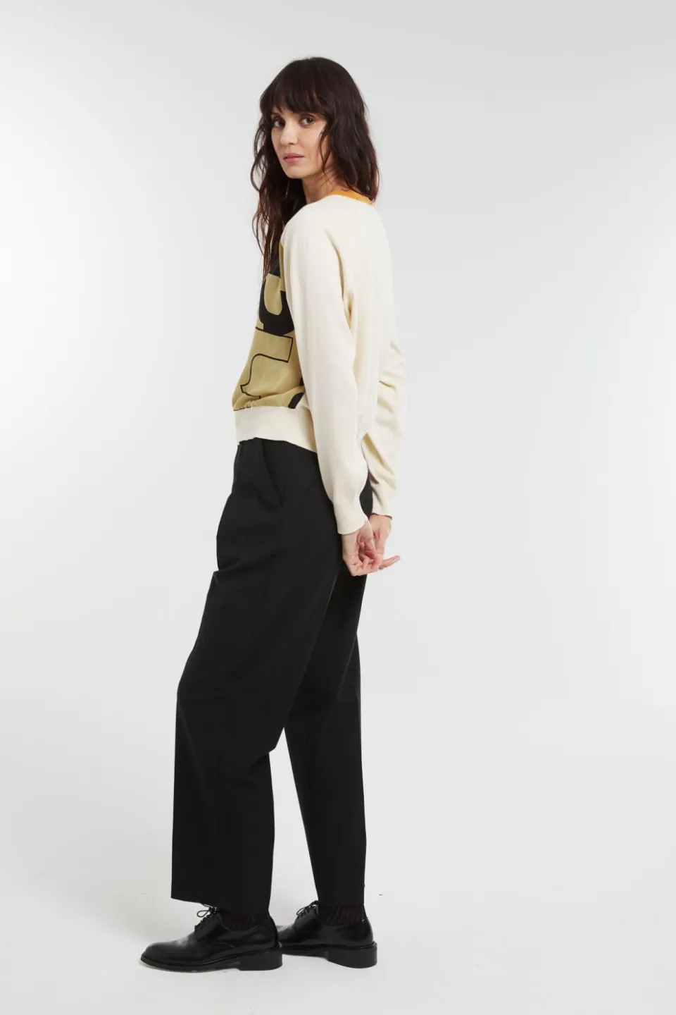 Online Mapoésie Pull Olympe Lyrique Craie