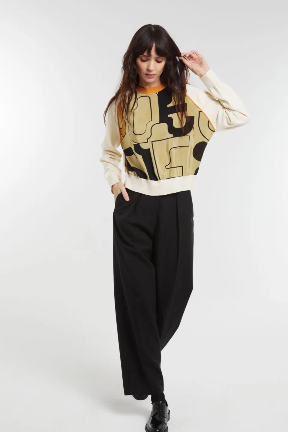 Online Mapoésie Pull Olympe Lyrique Craie