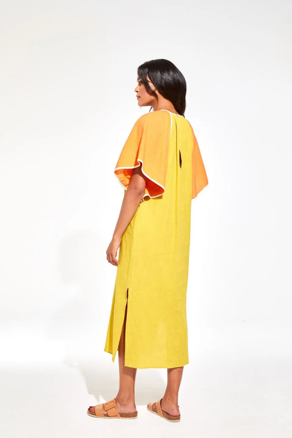 Fashion Mapoésie Robe Beth Zephyr Orange Kaki