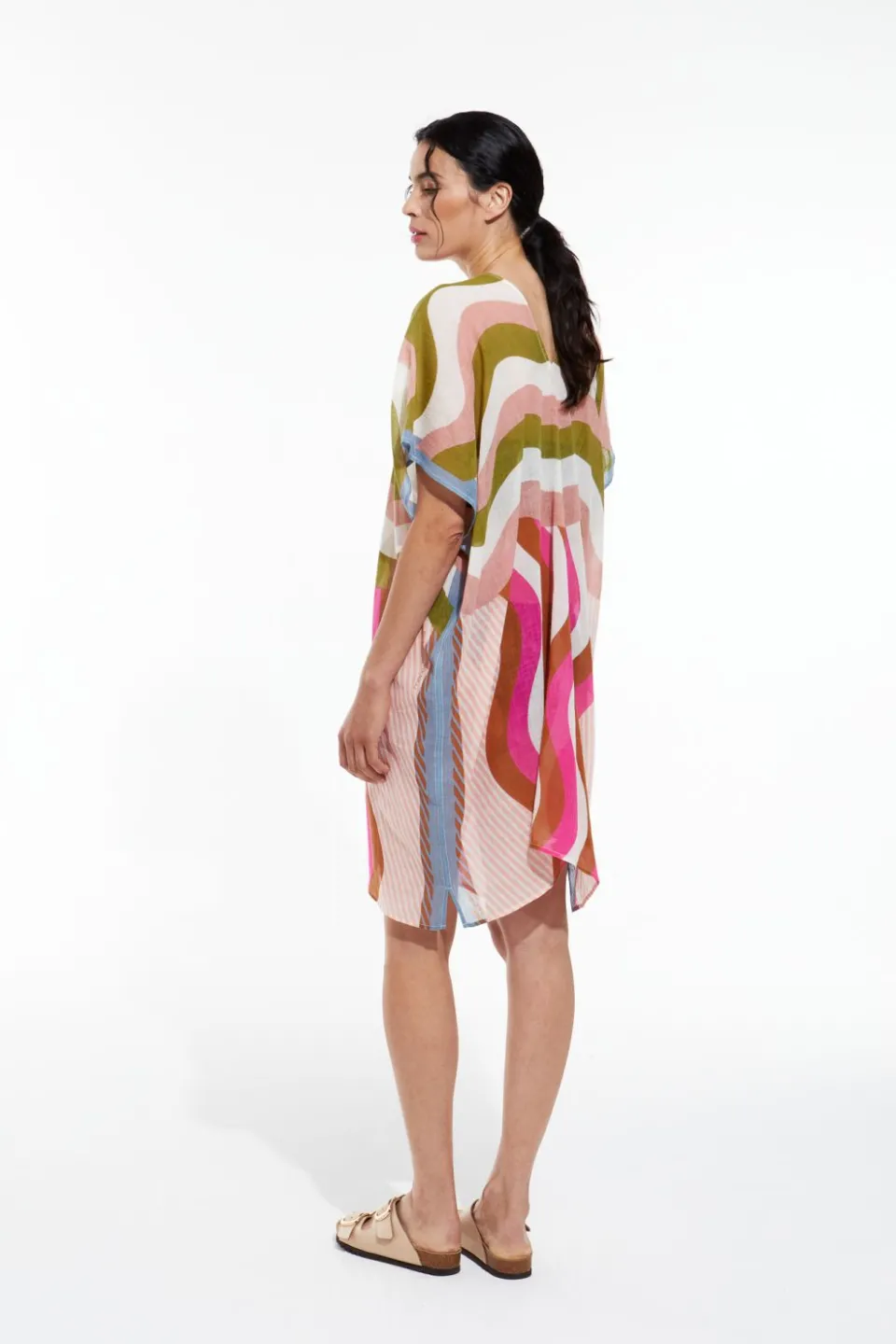Outlet Mapoésie Robe Elia Gamma Rose Kaki