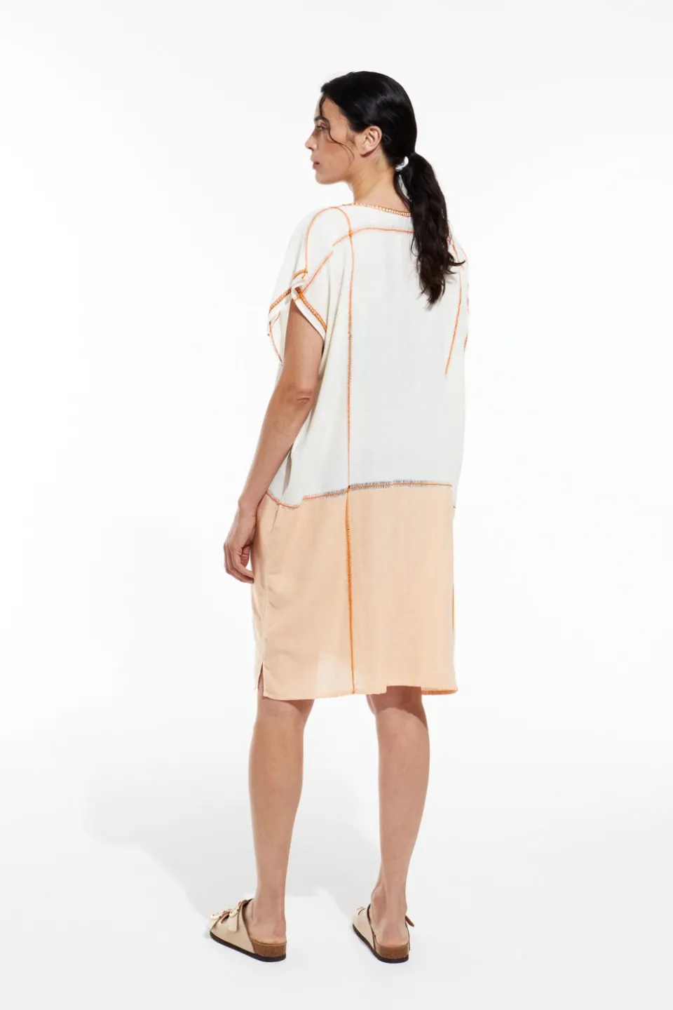 Sale Mapoésie Robe Elia Rhodes Pêche
