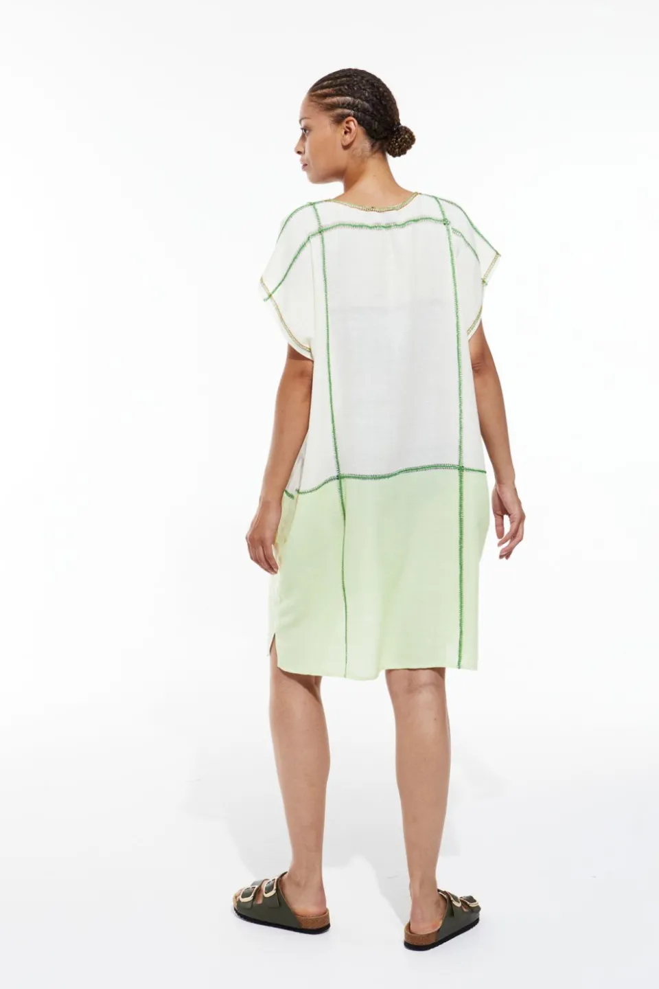 Clearance Mapoésie Robe Elia Rhodes Sauge