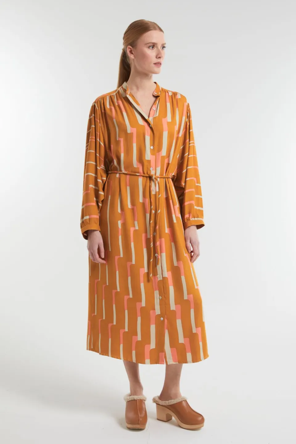 New Mapoésie Robe Eulalie Celeste Ambre