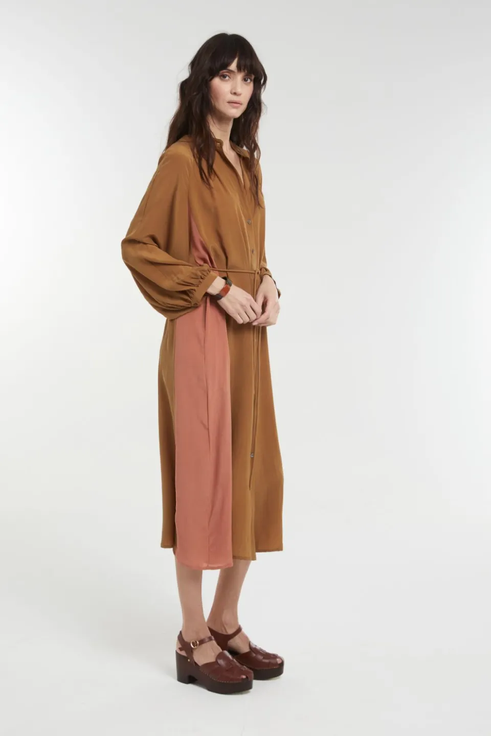 New Mapoésie Robe Eulalie Josef Ocre