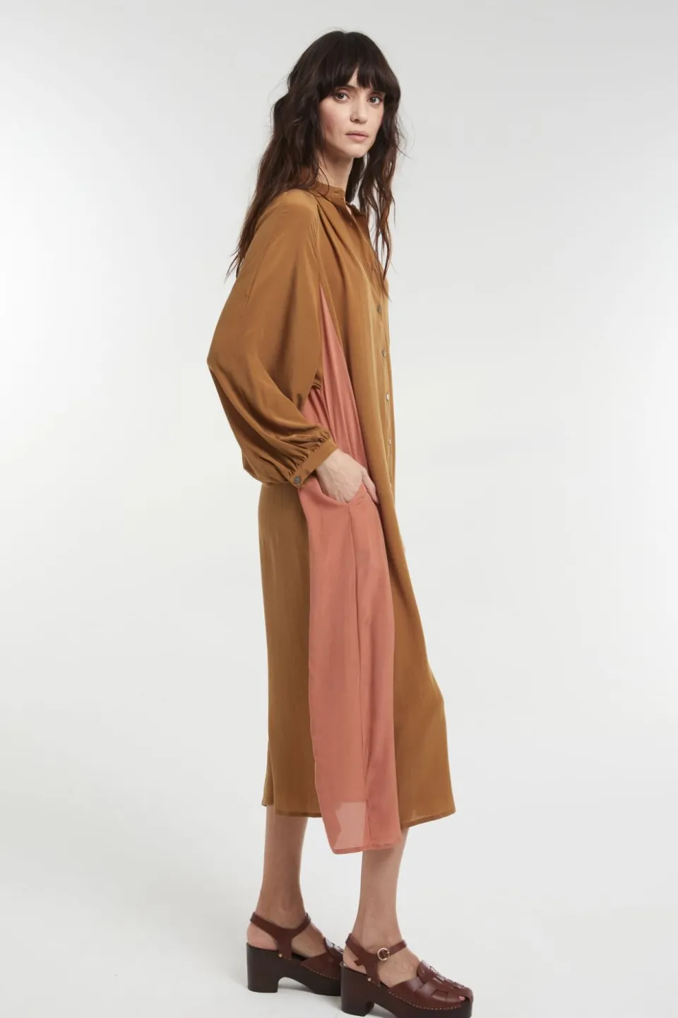 New Mapoésie Robe Eulalie Josef Ocre