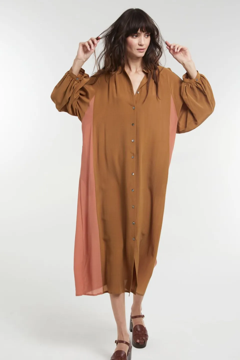New Mapoésie Robe Eulalie Josef Ocre