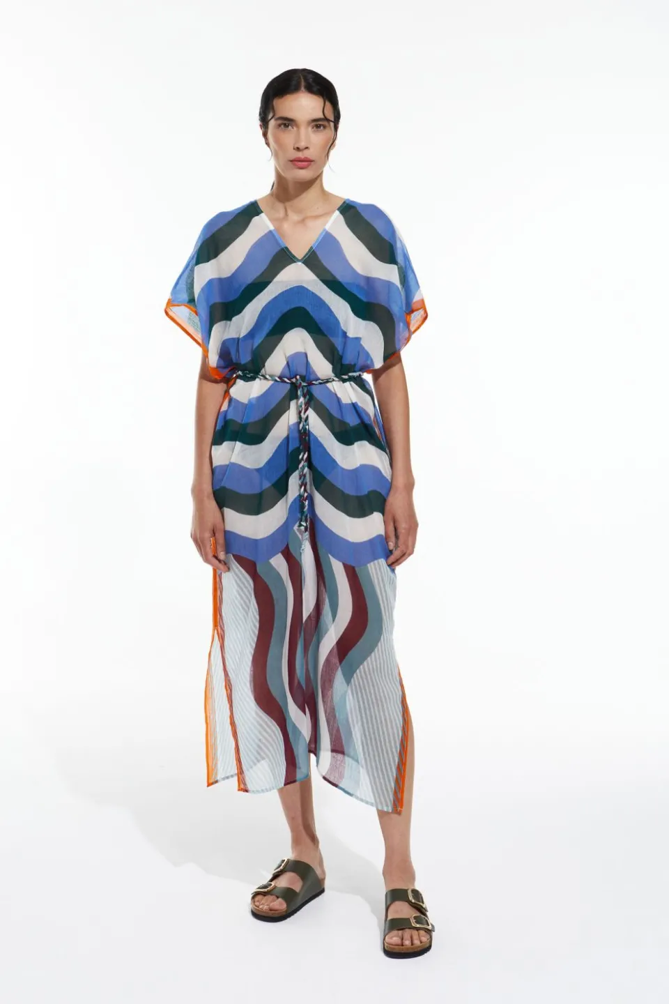 Outlet Mapoésie Robe Hydra Gamma Bleu Brun
