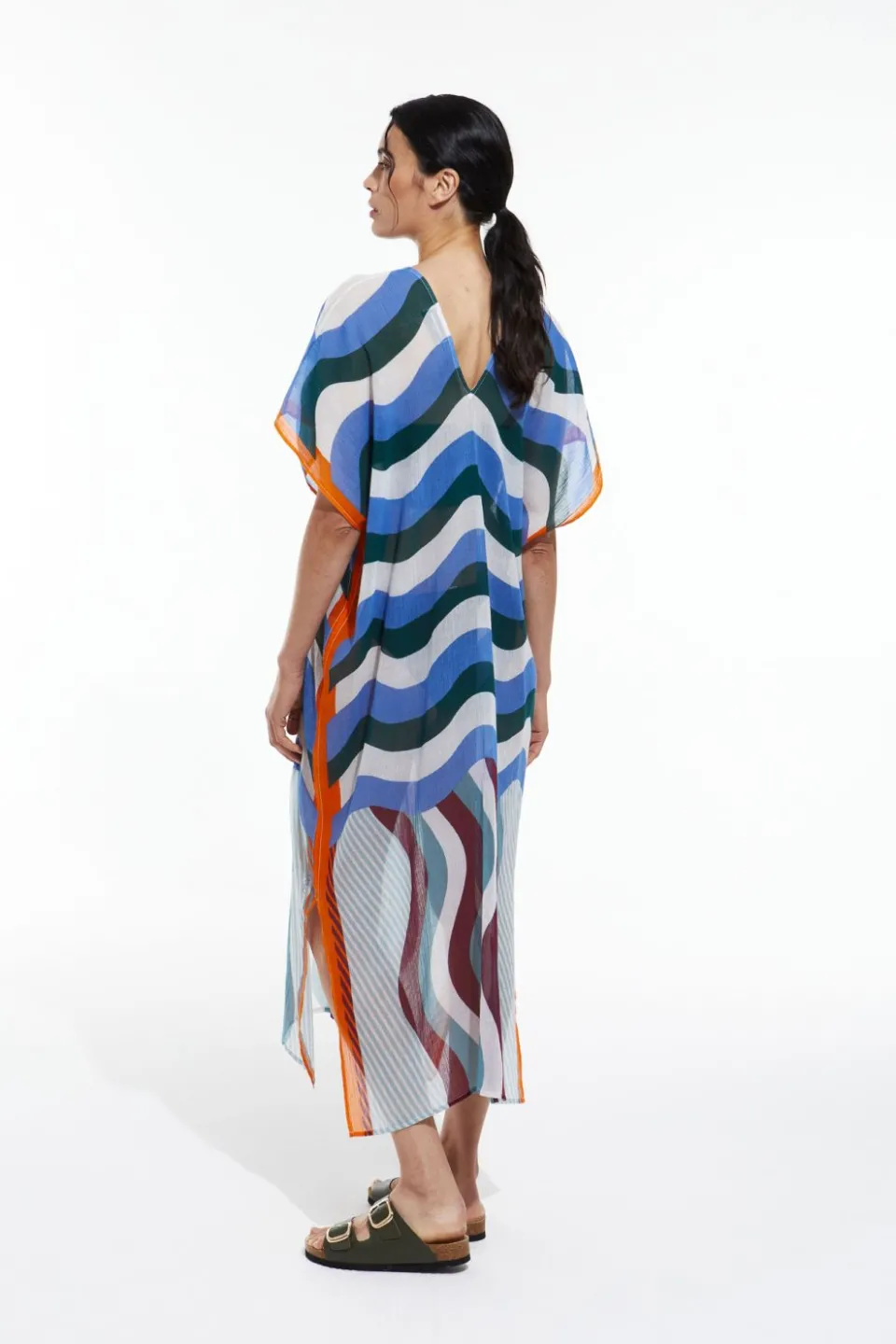 Outlet Mapoésie Robe Hydra Gamma Bleu Brun