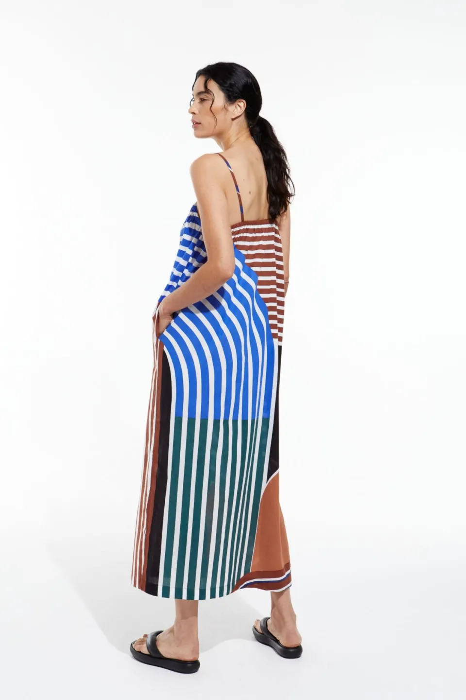 Sale Mapoésie Robe Joy Flow Noir Bleu