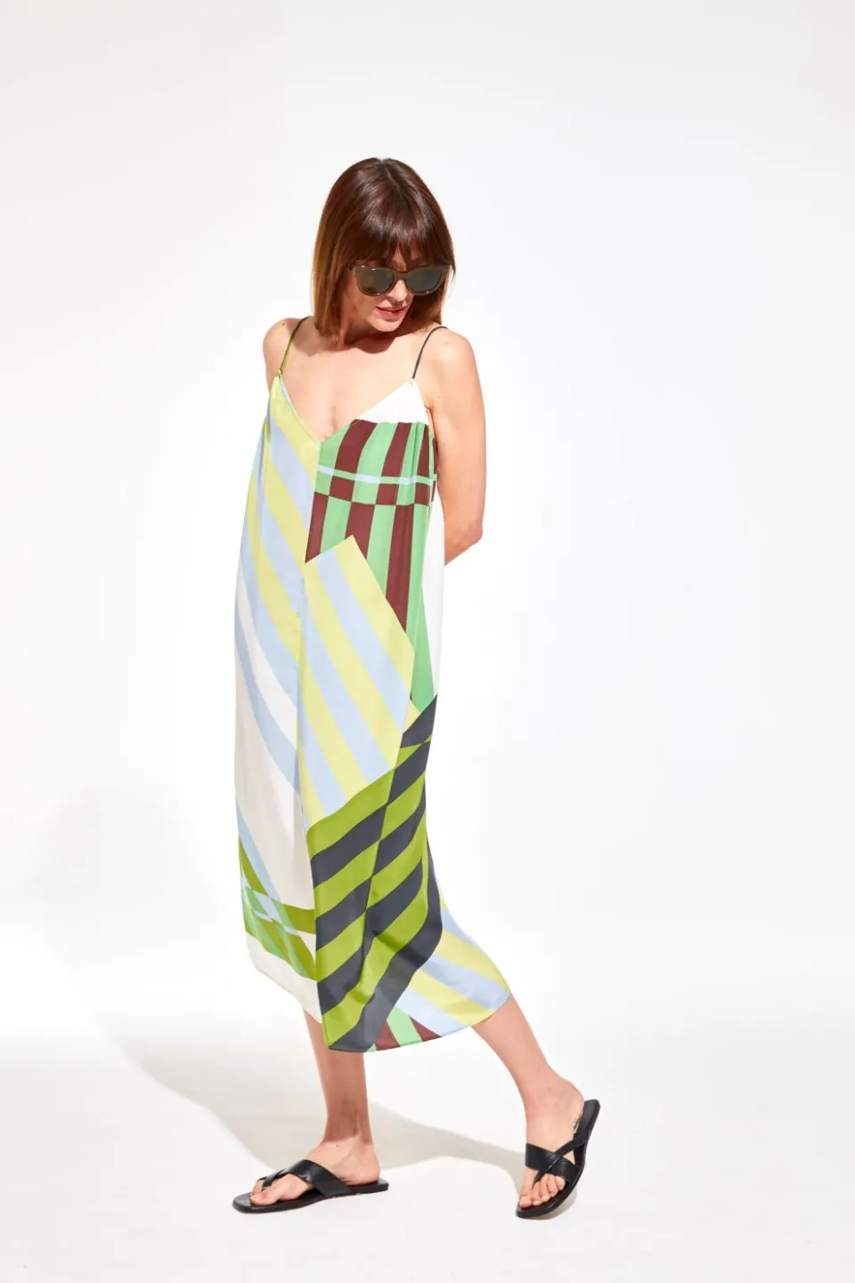 Discount Mapoésie Robe Miami Shibuya Kaki