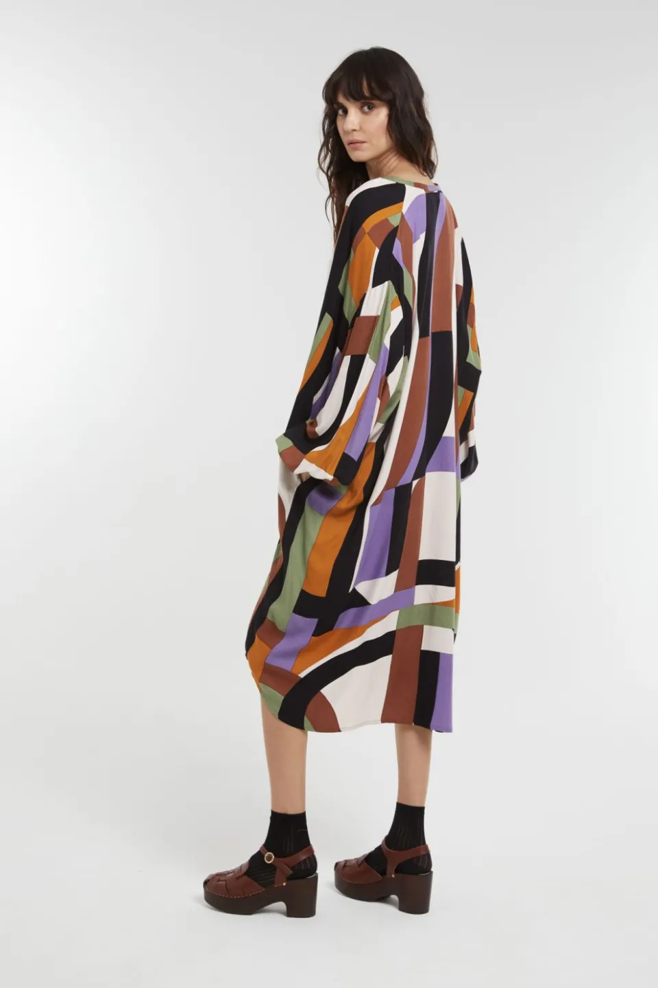 Fashion Mapoésie Robe Paradis Supersonic Brun Violet