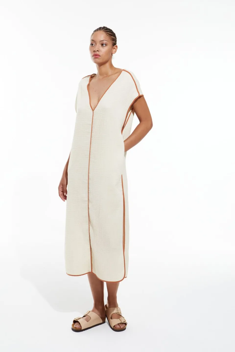 Clearance Mapoésie Robe Raf Pollen Ecru