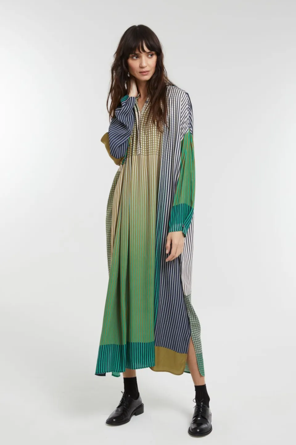 Sale Mapoésie Robe Romy Vibrant Vert