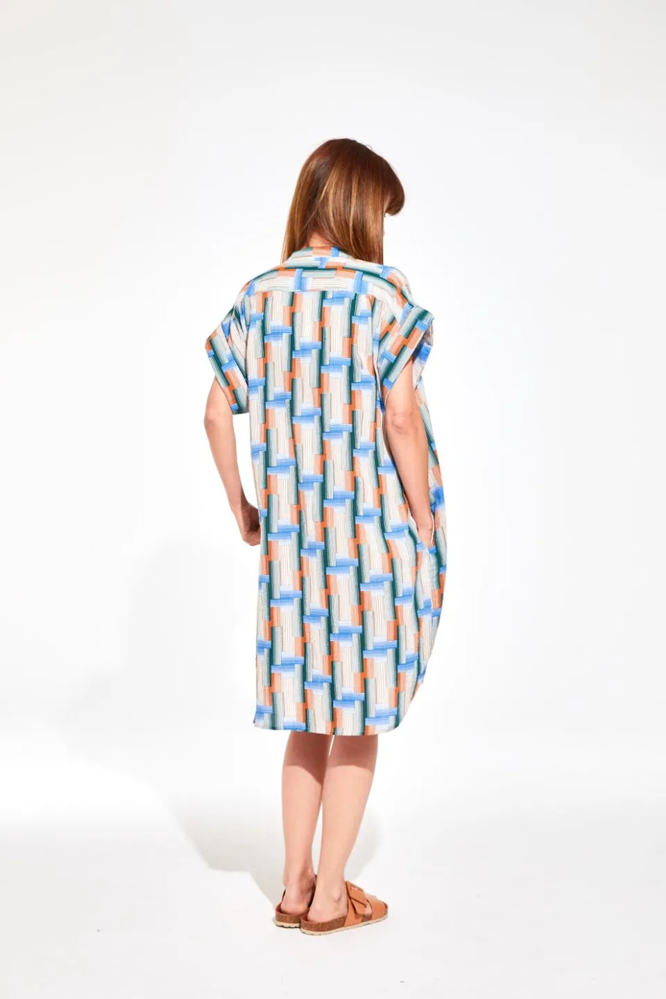 Online Mapoésie Robe Syracuse Echo Bleu