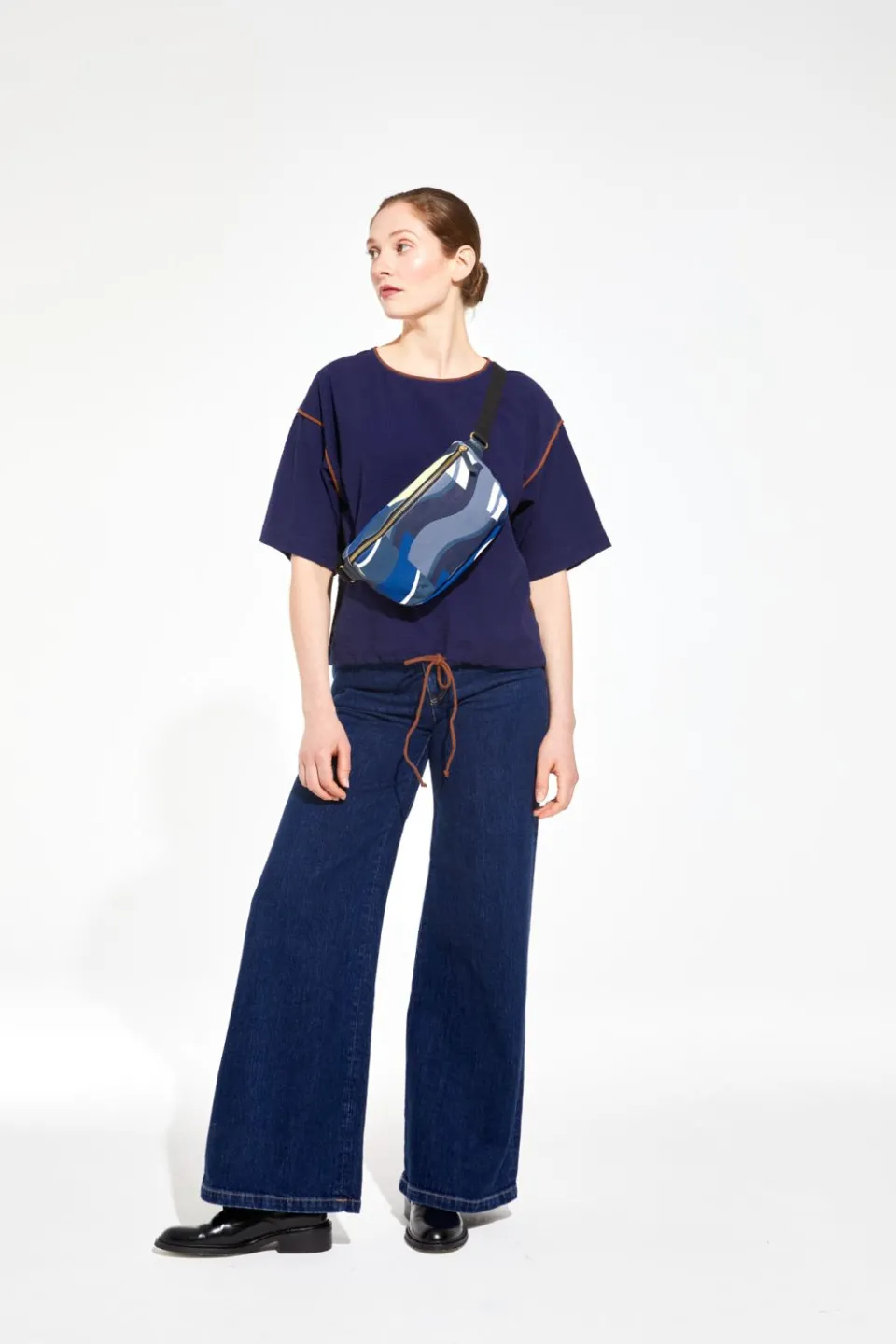 Clearance Mapoésie Sac Banane L Chiara Nazare Bleu