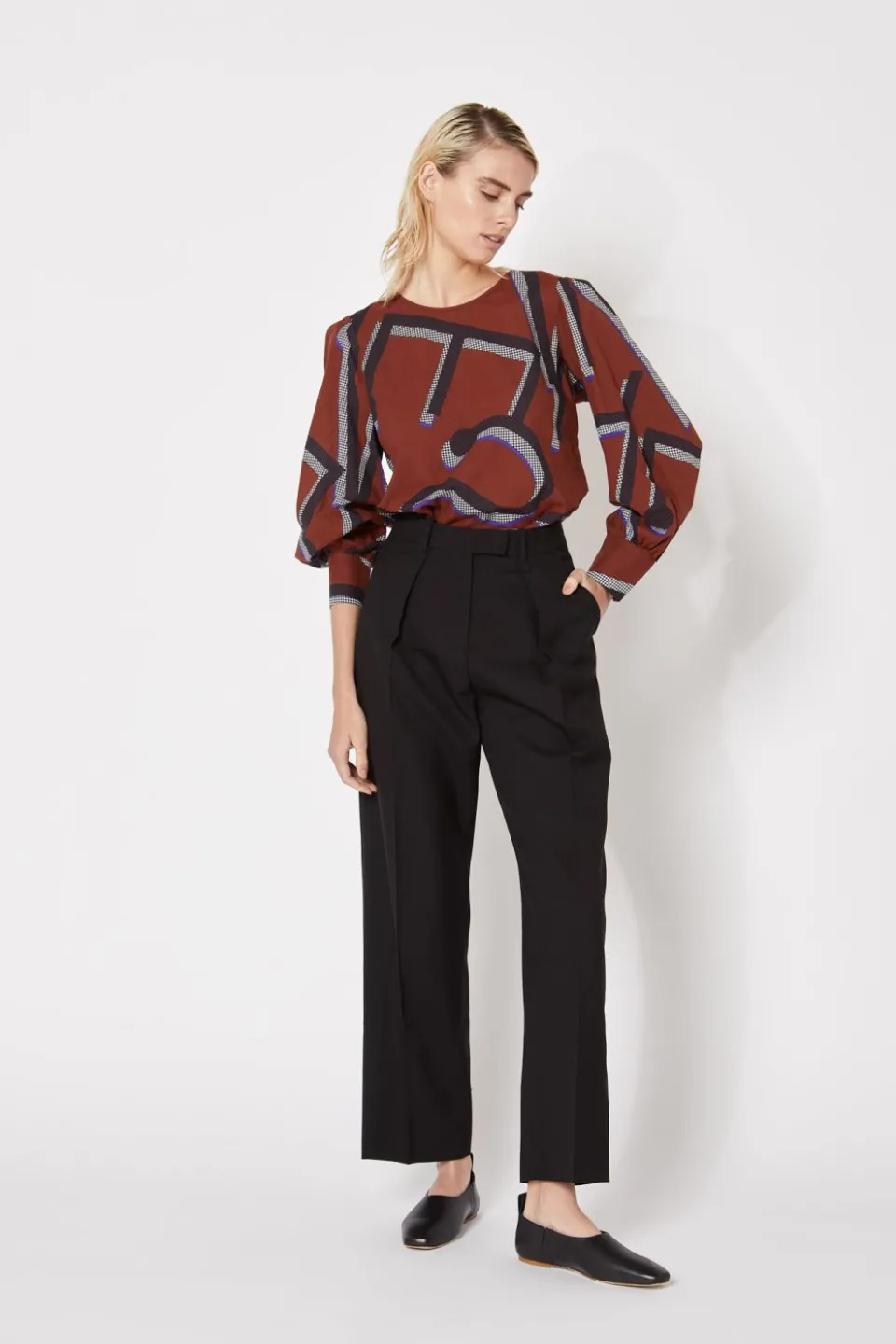 New Mapoésie TOP CLAUDIA MONOGRAMME ROUX