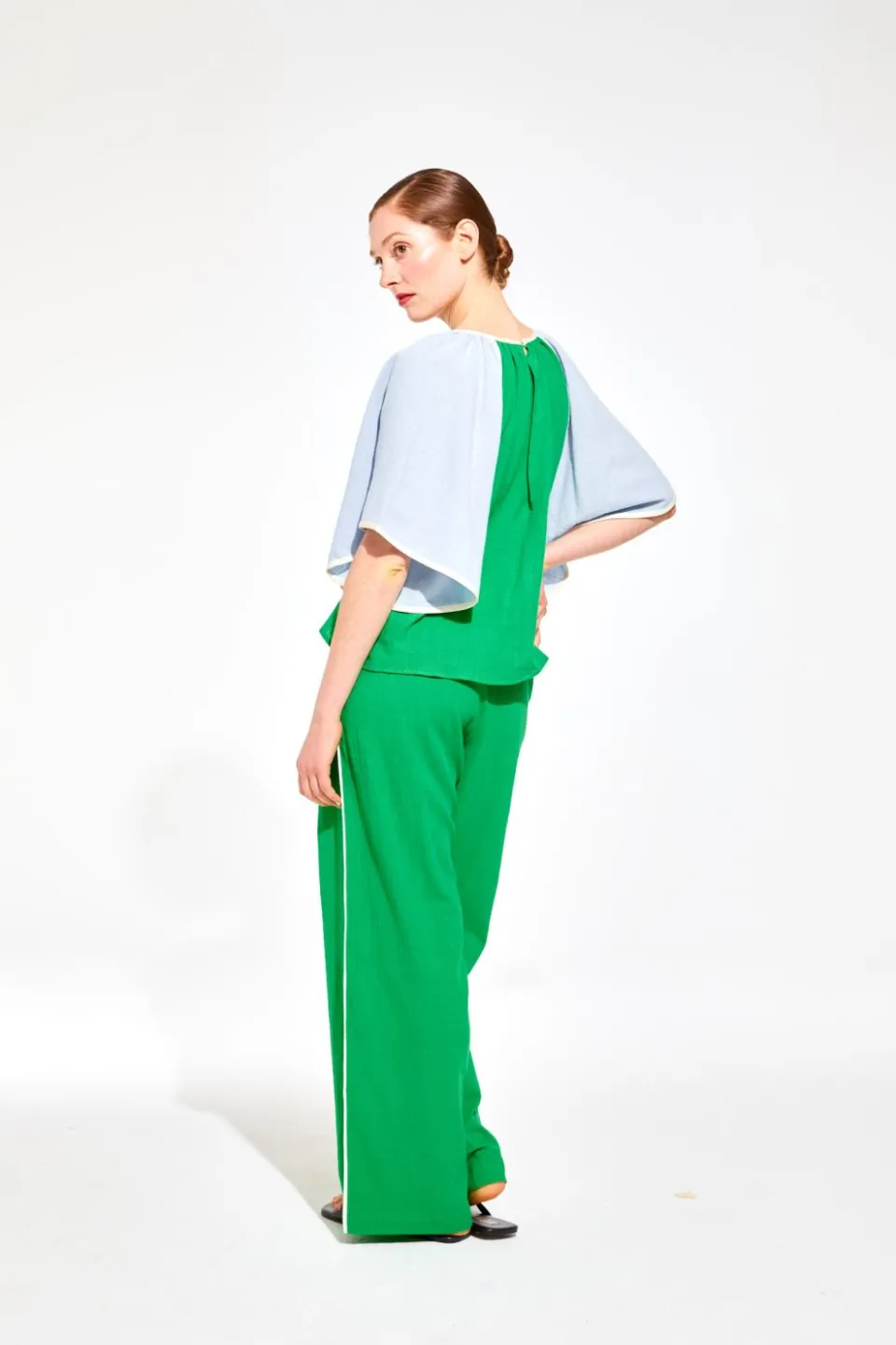 Online Mapoésie Top Lita Zephyr Bleu Vert