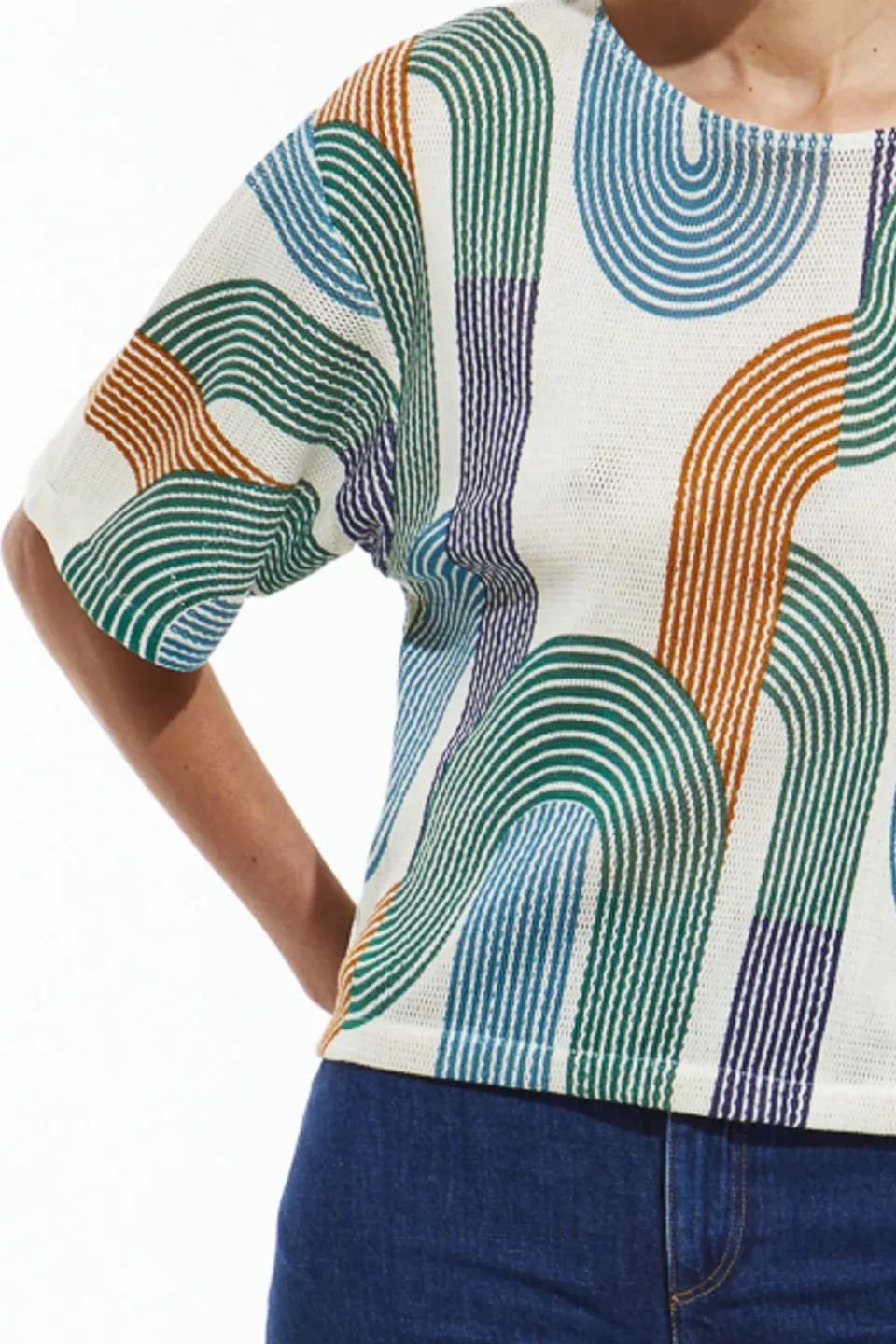 Fashion Mapoésie Top Nico Zen Bleu