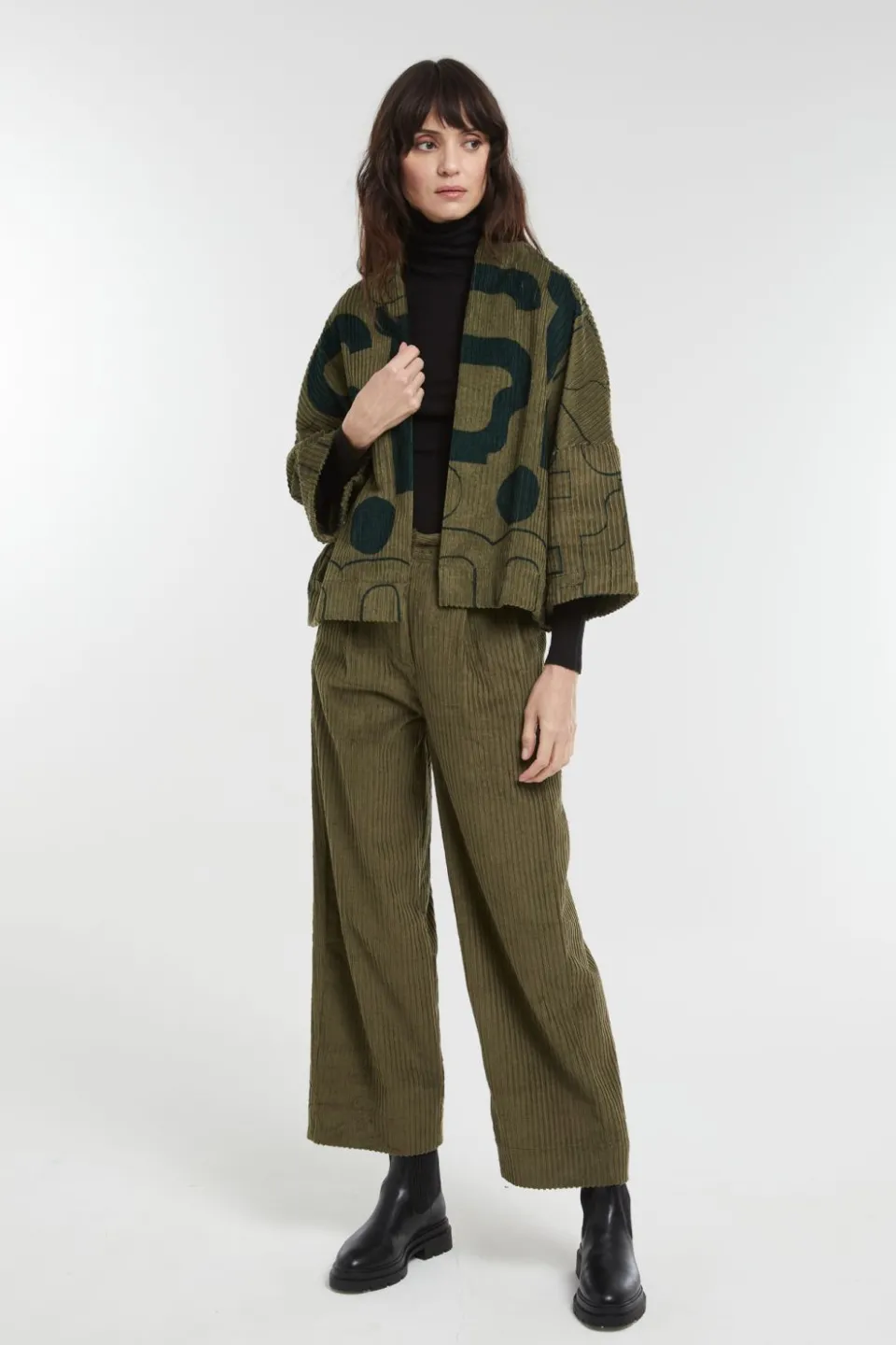 Outlet Mapoésie Veste Ada Lyrique Bicolor Kaki