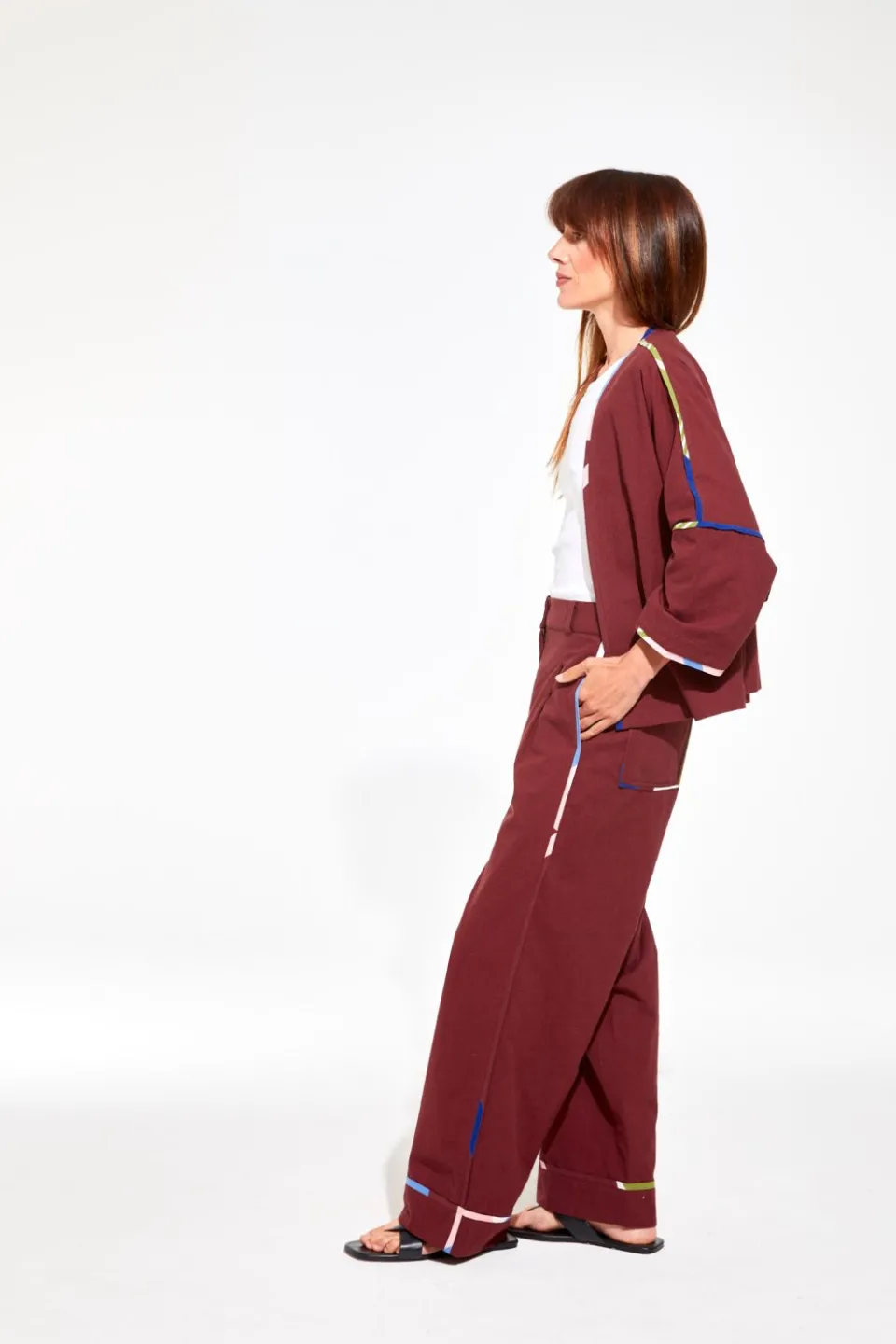 Online Mapoésie Veste Ada Melodie Bordeaux