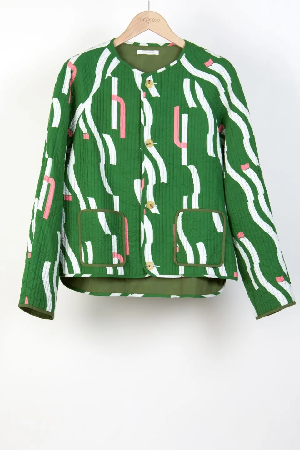Online Mapoésie VESTE EVE WAVE VERT