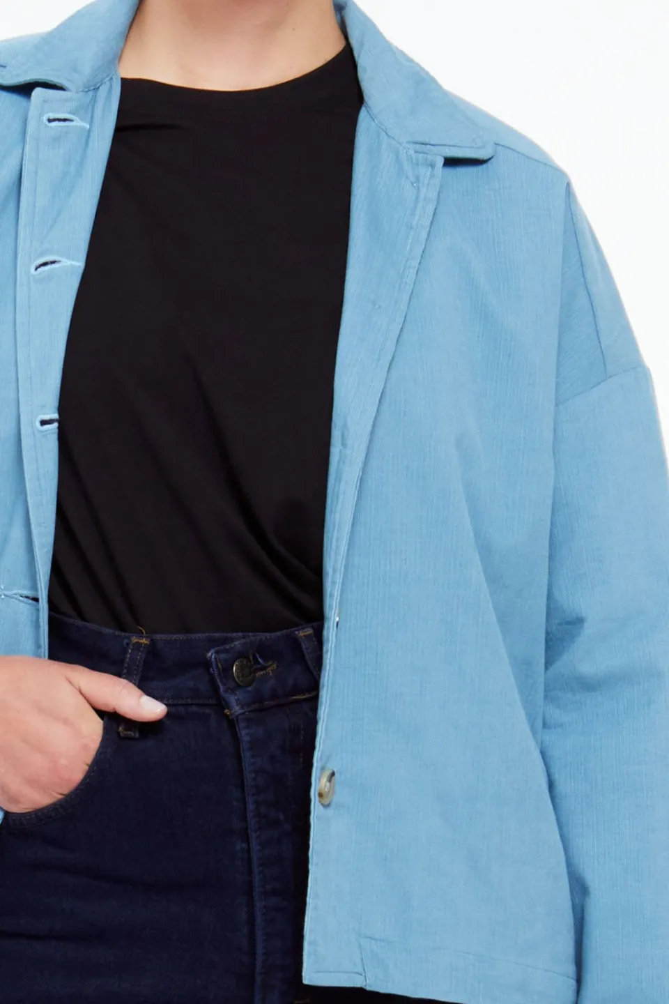 Online Mapoésie Veste Mina Madone Bleu Gris